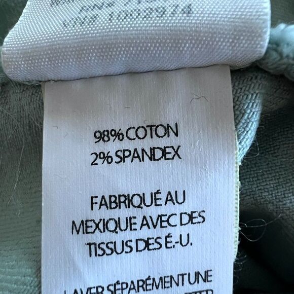 L.L. Bean Womens Jean Skirt Size 8 Green Favorite FIt  Denim Stretch Classic - Picture 9 of 13